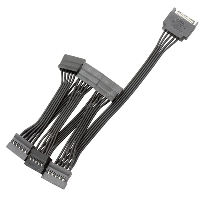 SATA 6-point hard drive power connector extension cable 1Main and 6secondary lines