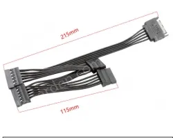 SATA 5-point hard drive power connector extension cable 1Main and 5secondary lines